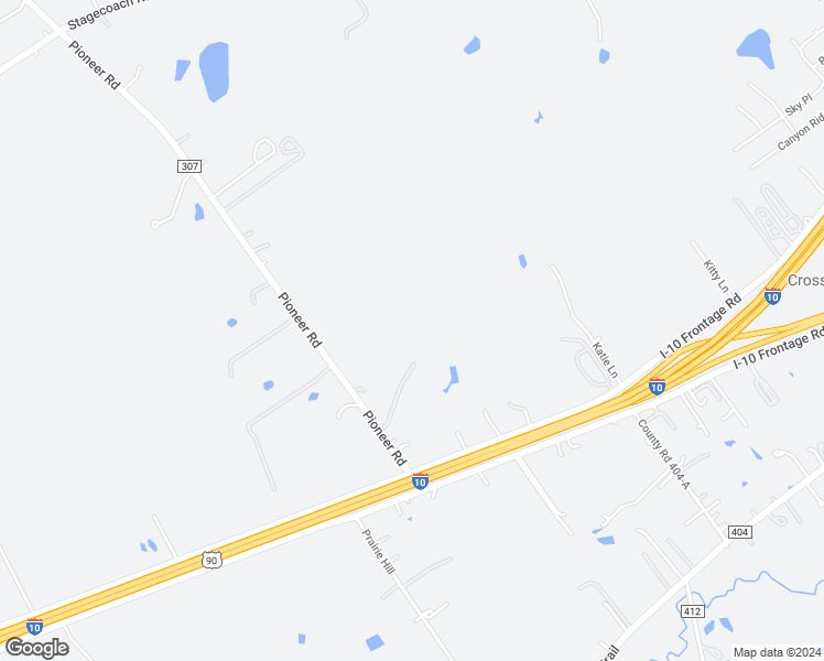 map of restaurants, bars, coffee shops, grocery stores, and more near 335 Pioneer Road in Seguin