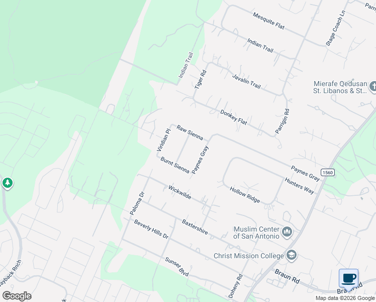 map of restaurants, bars, coffee shops, grocery stores, and more near 11506 Burnt Umber in Helotes