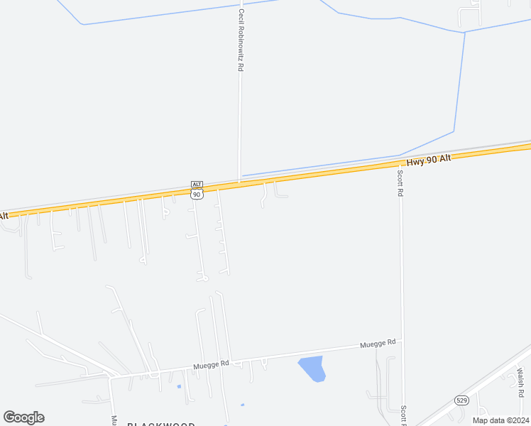 map of restaurants, bars, coffee shops, grocery stores, and more near 2439 Highway 90a West in Rosenberg