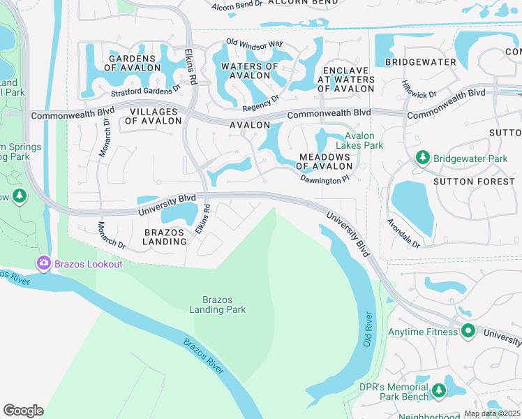 map of restaurants, bars, coffee shops, grocery stores, and more near 5723 Martinique Pass in Sugar Land