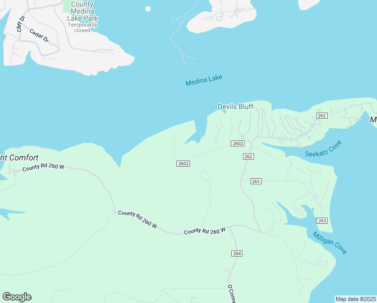 map of restaurants, bars, coffee shops, grocery stores, and more near 266 County Road 2602 in Mico