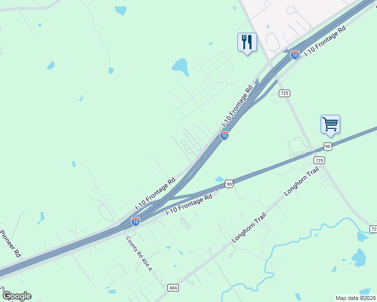 map of restaurants, bars, coffee shops, grocery stores, and more near 3730 Interstate 10 Frontage Road in Seguin