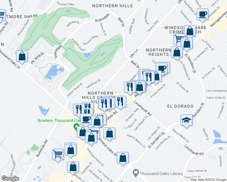 map of restaurants, bars, coffee shops, grocery stores, and more near 12660 Uhr Lane in San Antonio