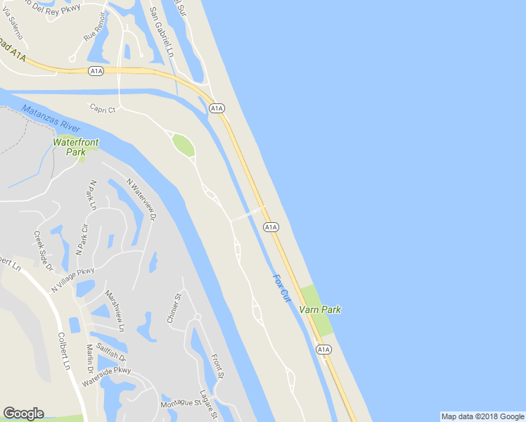 map of restaurants, bars, coffee shops, grocery stores, and more near 3600 N Oceanshore Blvd in Flagler Beach