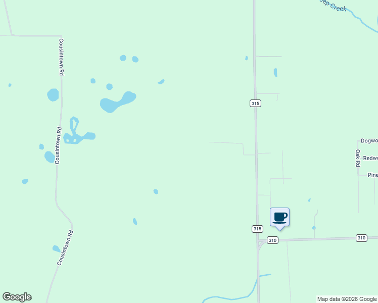 map of restaurants, bars, coffee shops, grocery stores, and more near 299 Cayenne Street in Interlachen