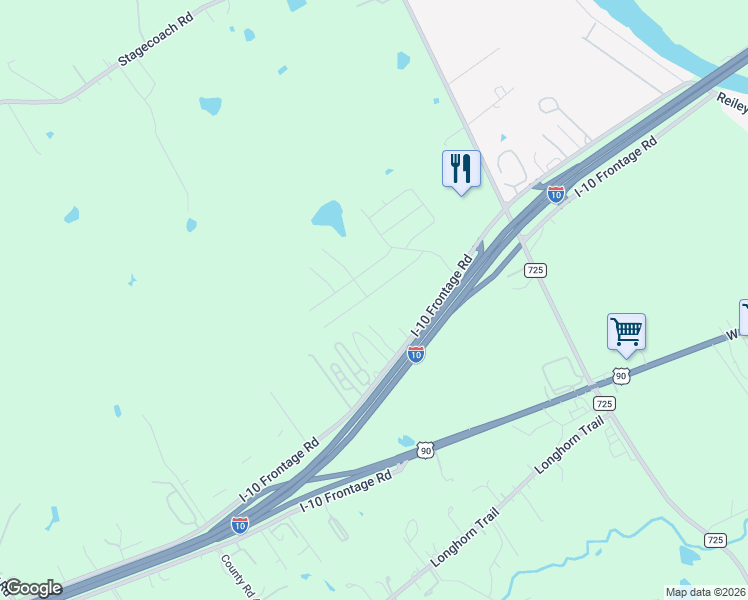 map of restaurants, bars, coffee shops, grocery stores, and more near 3764 Interstate 10 Frontage Road in Seguin
