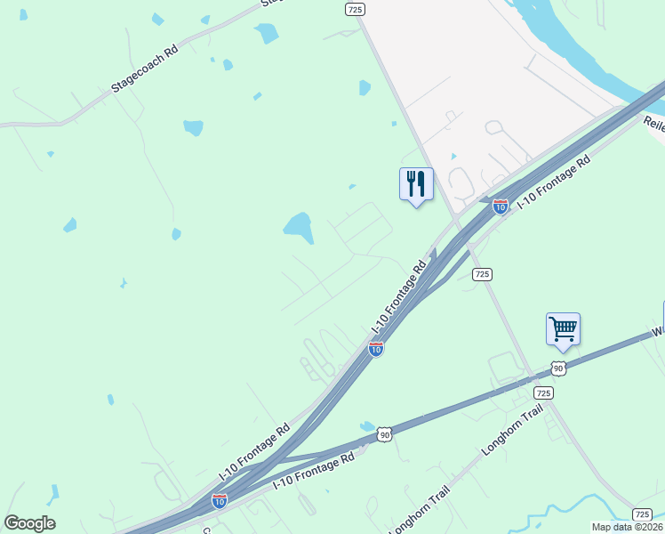 map of restaurants, bars, coffee shops, grocery stores, and more near 3730 Interstate 10 Frontage Road in Seguin