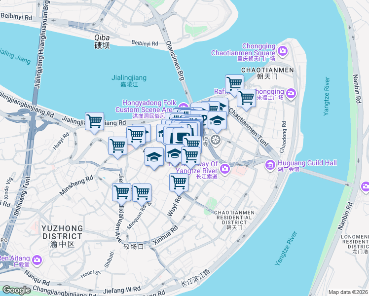 map of restaurants, bars, coffee shops, grocery stores, and more near in 