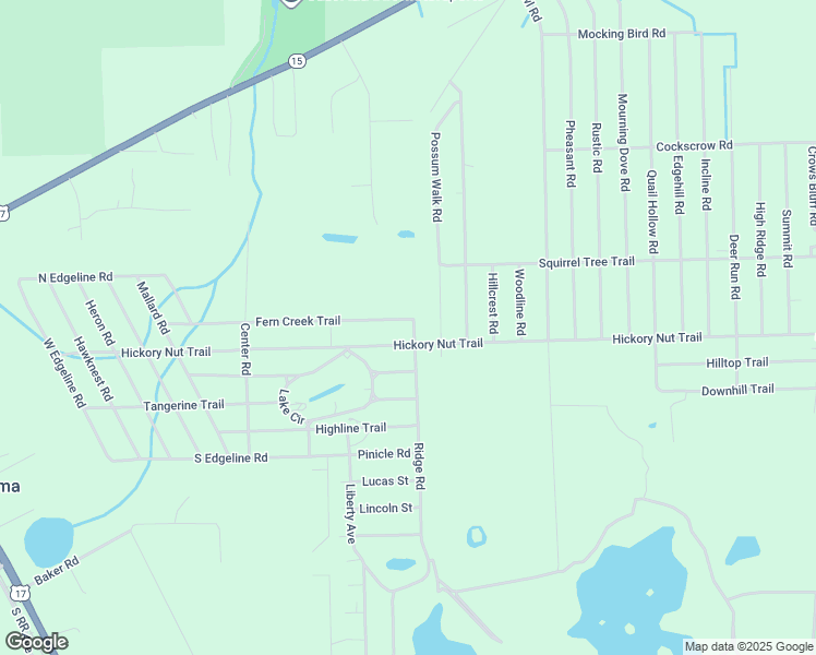map of restaurants, bars, coffee shops, grocery stores, and more near 102 Ridge Road in Satsuma