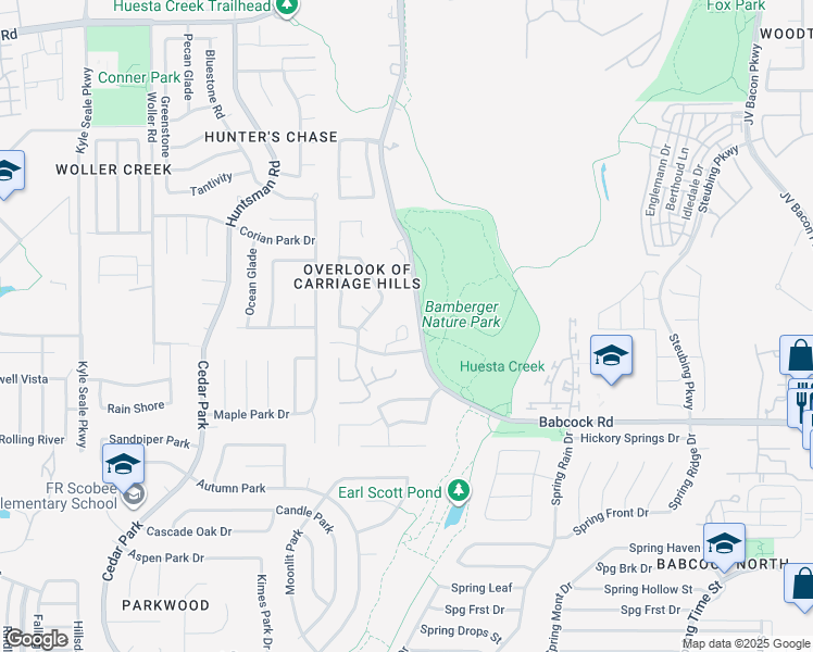 map of restaurants, bars, coffee shops, grocery stores, and more near in San Antonio