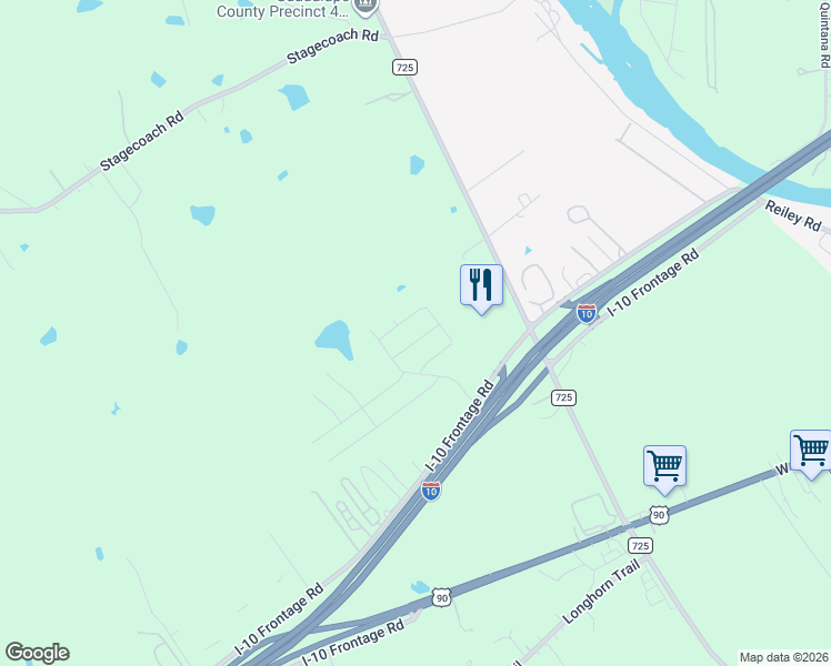 map of restaurants, bars, coffee shops, grocery stores, and more near 3058 Interstate 10 Frontage Road in Seguin