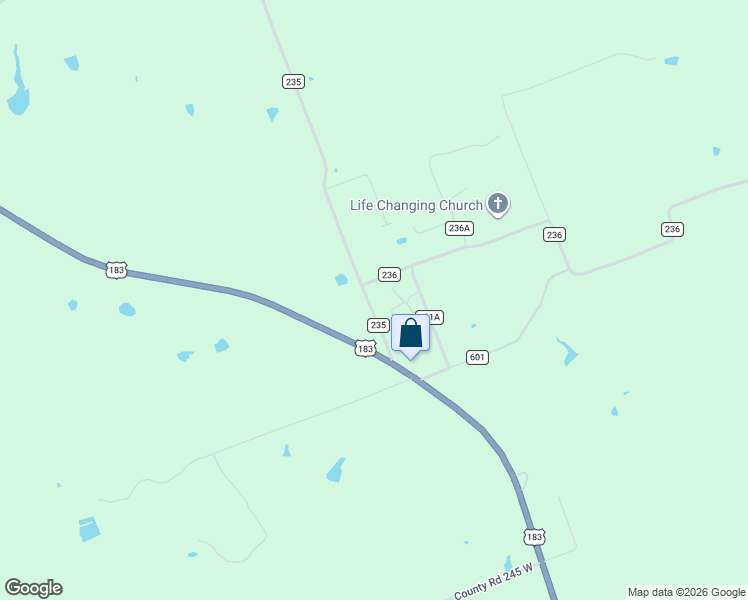 map of restaurants, bars, coffee shops, grocery stores, and more near 175 County Road 235 in Gonzales