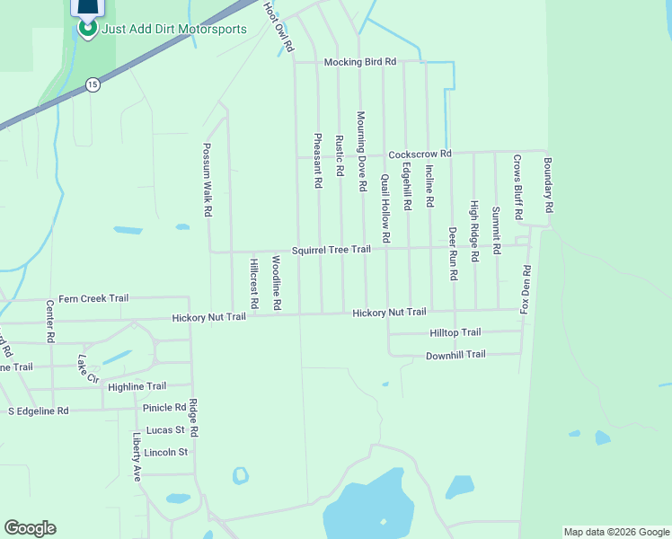 map of restaurants, bars, coffee shops, grocery stores, and more near 404 Rustic Road in Satsuma