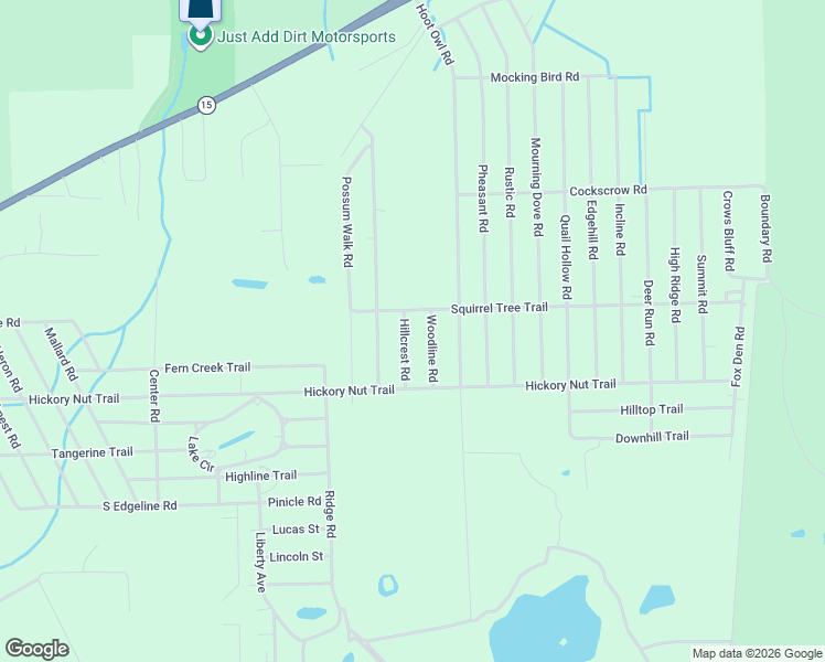 map of restaurants, bars, coffee shops, grocery stores, and more near 104 Hillcrest Road in Satsuma