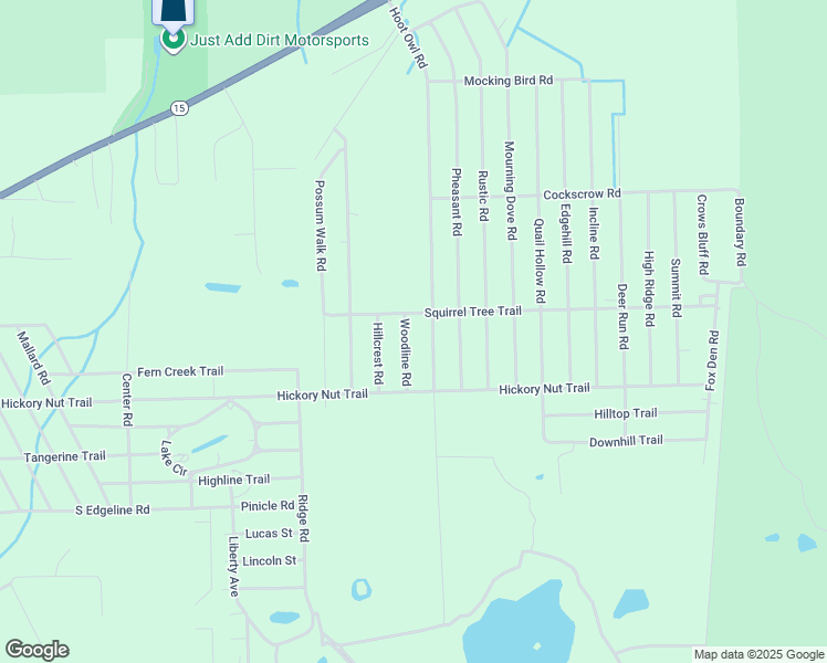 map of restaurants, bars, coffee shops, grocery stores, and more near 104 Woodline Road in Satsuma