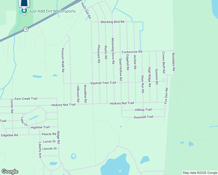 map of restaurants, bars, coffee shops, grocery stores, and more near 404 Rustic Road in Satsuma