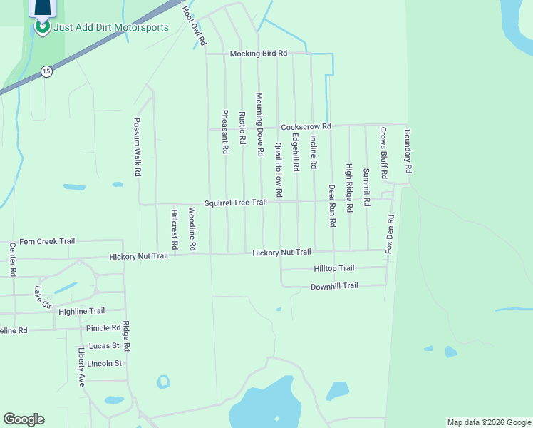 map of restaurants, bars, coffee shops, grocery stores, and more near 405 Quail Hollow Road in Satsuma