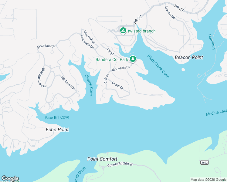 map of restaurants, bars, coffee shops, grocery stores, and more near 171 Sunset Drive in Lakehills