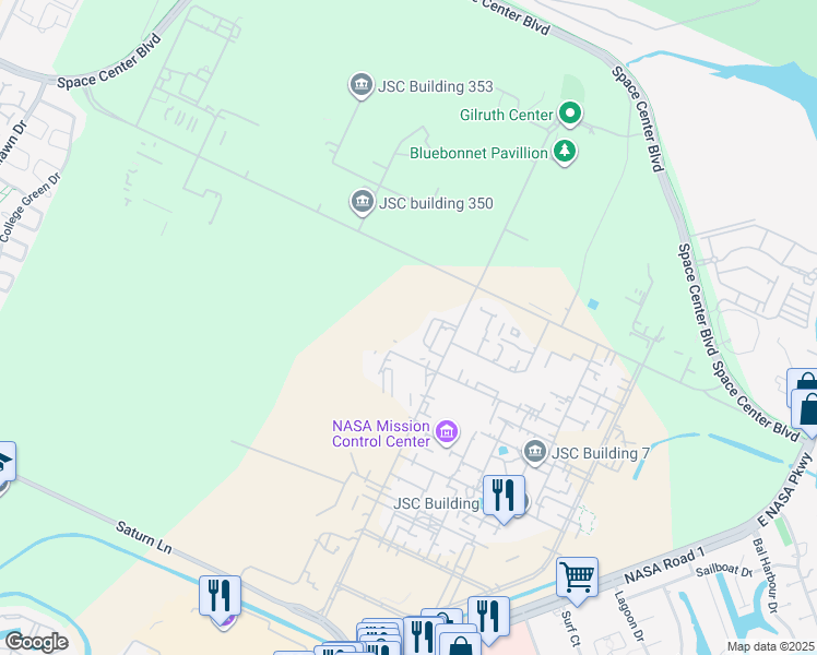 map of restaurants, bars, coffee shops, grocery stores, and more near in Houston