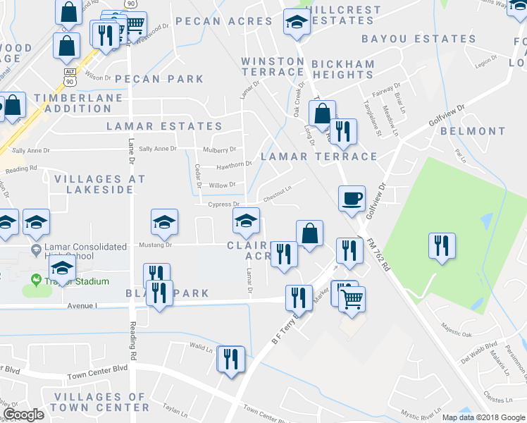 map of restaurants, bars, coffee shops, grocery stores, and more near 1617 Chestnut Lane in Richmond