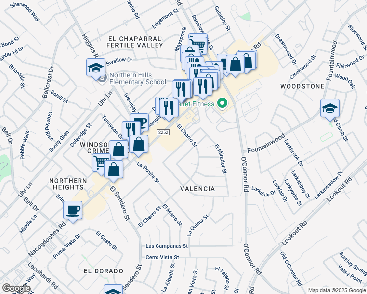 map of restaurants, bars, coffee shops, grocery stores, and more near 13344 Monte Leon Street in San Antonio