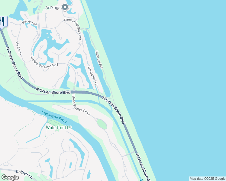 map of restaurants, bars, coffee shops, grocery stores, and more near 91 Calle del Sur in Palm Coast