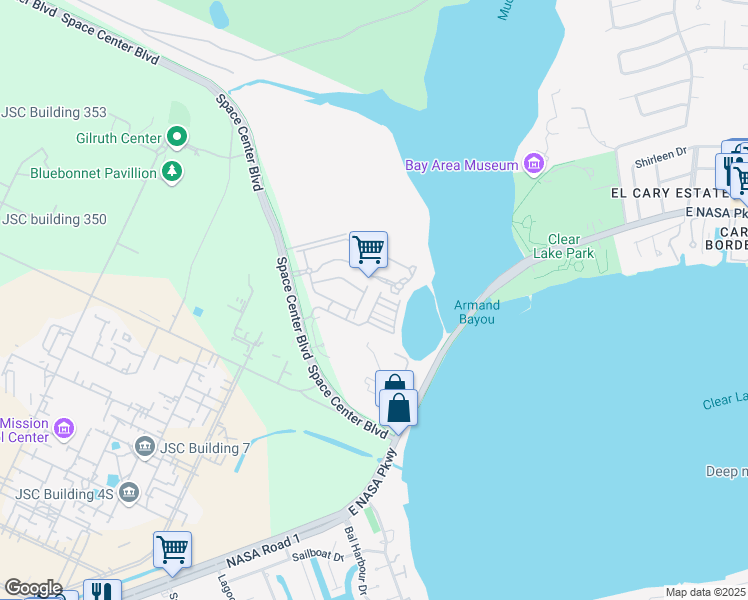 map of restaurants, bars, coffee shops, grocery stores, and more near 12 Elder Wood Drive in Houston