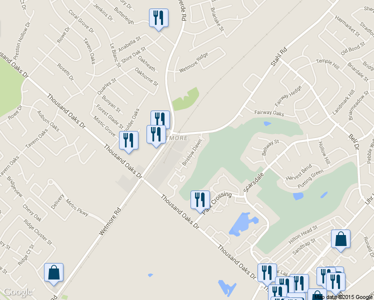 map of restaurants, bars, coffee shops, grocery stores, and more near 13421 Bristow Dawn in San Antonio