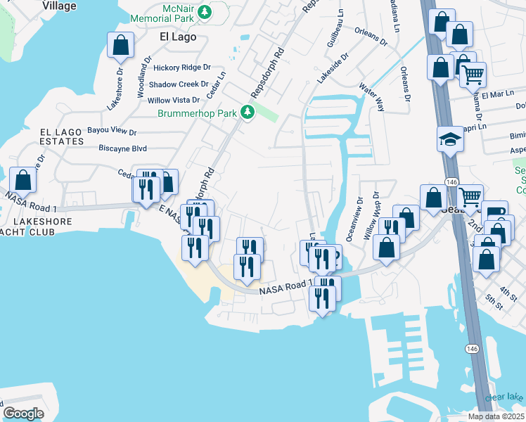 map of restaurants, bars, coffee shops, grocery stores, and more near 17 Larabee Street in Houston