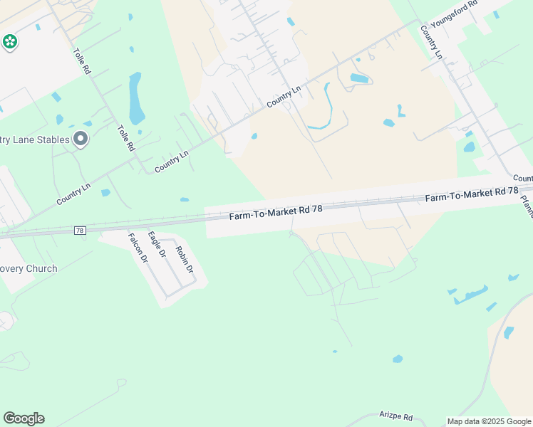 map of restaurants, bars, coffee shops, grocery stores, and more near 863 Farm-To-Market Road 78 in Cibolo