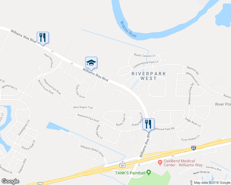 map of restaurants, bars, coffee shops, grocery stores, and more near 2118 Ridgeworth Lane in Richmond