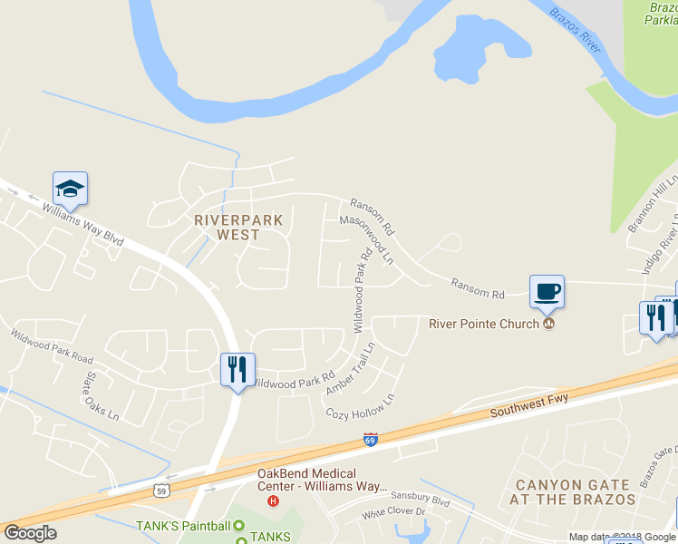 map of restaurants, bars, coffee shops, grocery stores, and more near 2114 Spur Canyon Court in Richmond