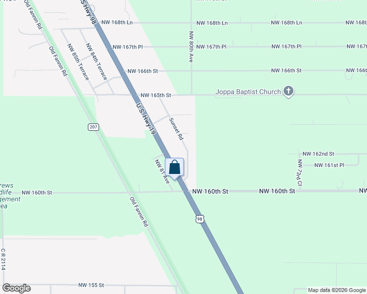 map of restaurants, bars, coffee shops, grocery stores, and more near 16198 U.S. 19 in Fanning Springs