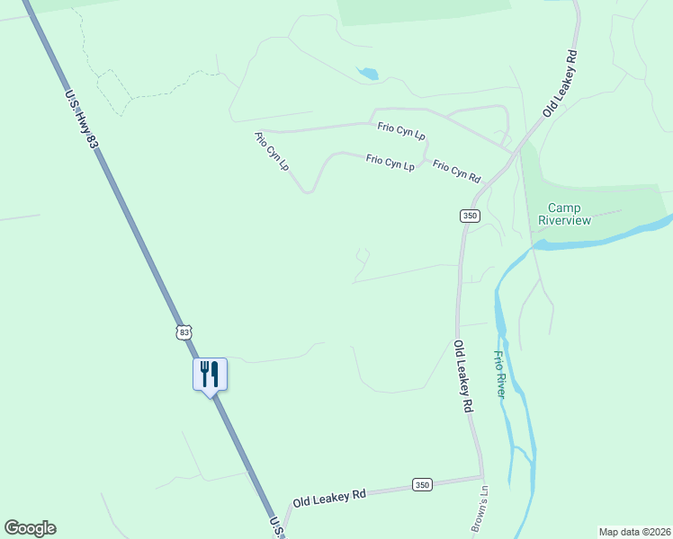 map of restaurants, bars, coffee shops, grocery stores, and more near 319 Bent River Road in Concan