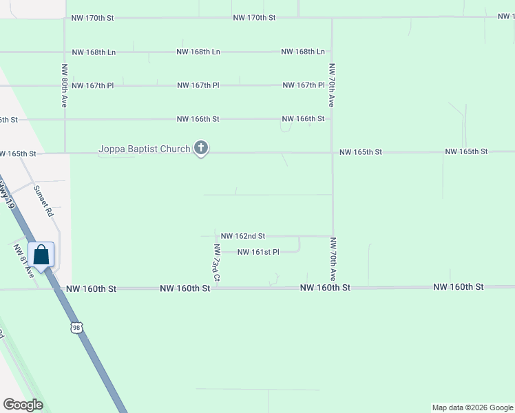 map of restaurants, bars, coffee shops, grocery stores, and more near 7280 Northwest 163rd Place in Trenton