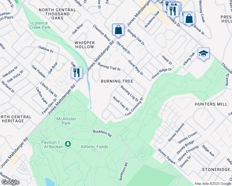 map of restaurants, bars, coffee shops, grocery stores, and more near 13911 Little Leaf Drive in San Antonio