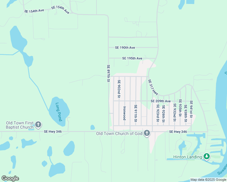 map of restaurants, bars, coffee shops, grocery stores, and more near 122 Southeast 899 Street in Old Town