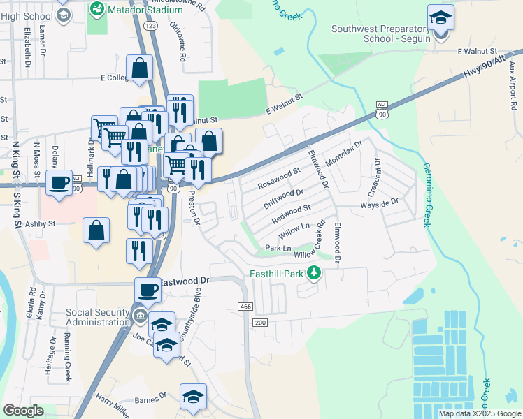 Driftwood Street, Seguin TX Walk Score