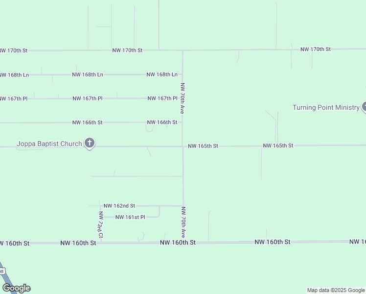 map of restaurants, bars, coffee shops, grocery stores, and more near 16099 Northwest 70th Avenue in Trenton