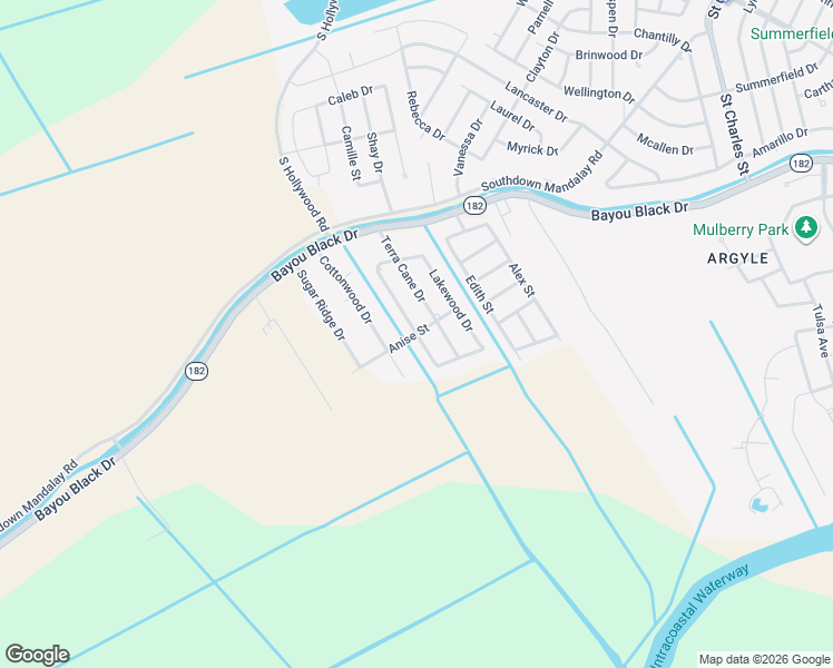 map of restaurants, bars, coffee shops, grocery stores, and more near 301 Brentwood Drive in Houma