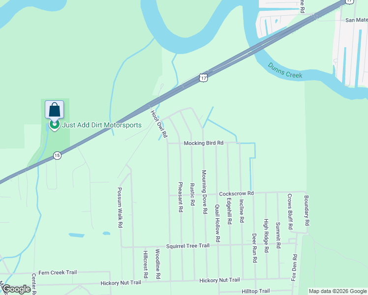 map of restaurants, bars, coffee shops, grocery stores, and more near 206 Pheasant Road in Satsuma