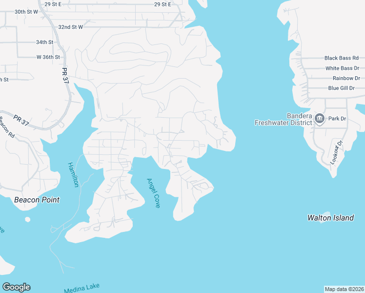 map of restaurants, bars, coffee shops, grocery stores, and more near 207 Mergele Road in Lakehills