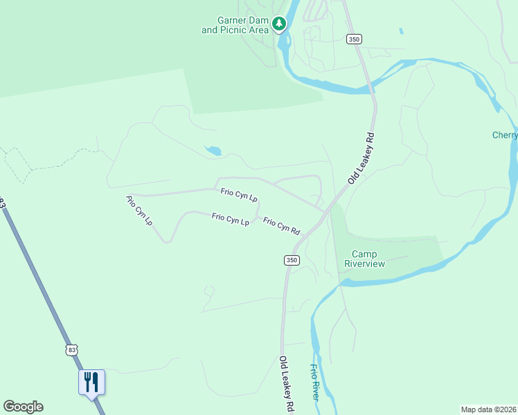 map of restaurants, bars, coffee shops, grocery stores, and more near 75 Frio Canyon Loop in Concan