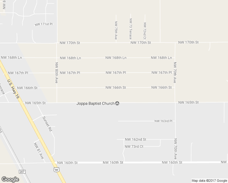 map of restaurants, bars, coffee shops, grocery stores, and more near 7510 Northwest 166th Street in Trenton