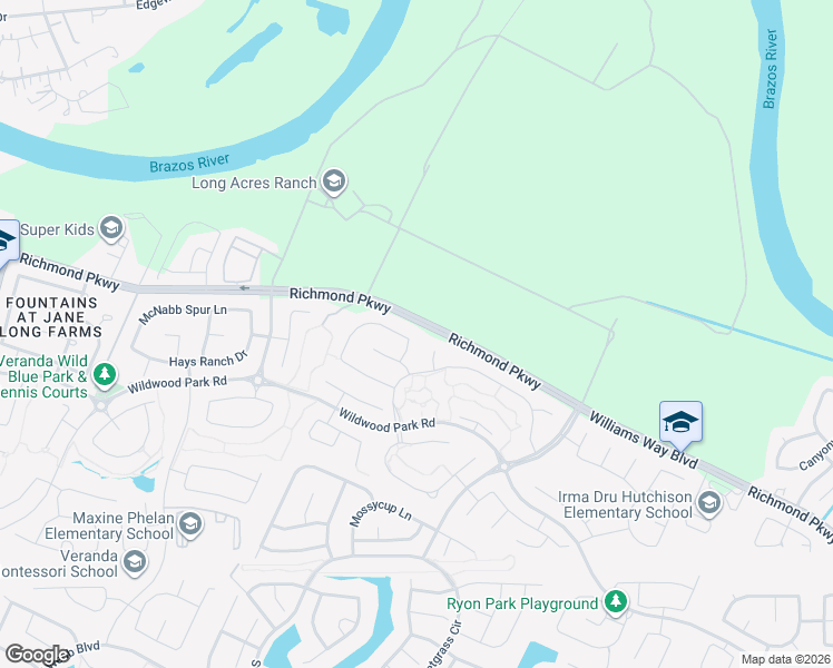 map of restaurants, bars, coffee shops, grocery stores, and more near 2219 Fenn Dale Court in Richmond