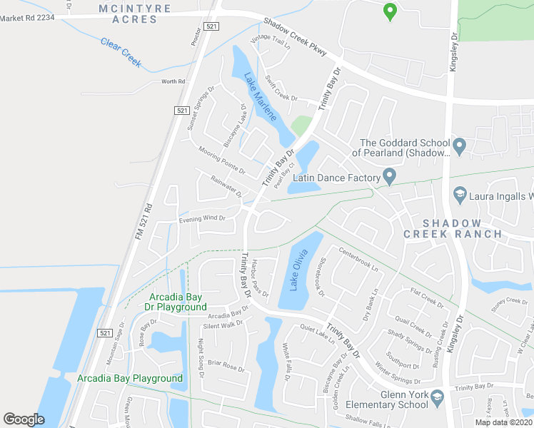 map of restaurants, bars, coffee shops, grocery stores, and more near 13412 Sunset Bay Lane in Pearland
