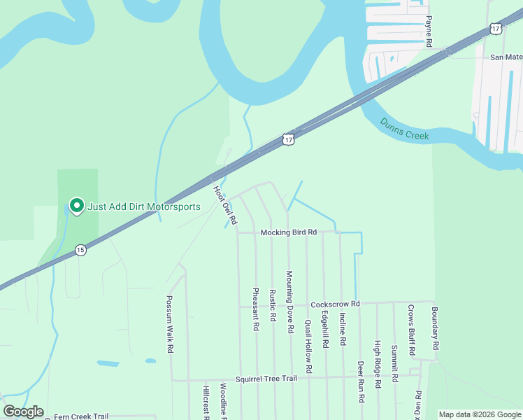 map of restaurants, bars, coffee shops, grocery stores, and more near 114 Pheasant Road in Satsuma