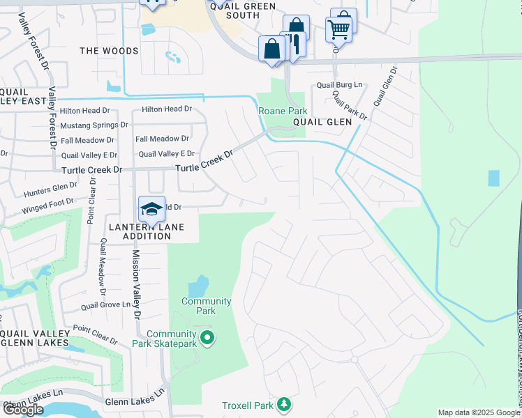map of restaurants, bars, coffee shops, grocery stores, and more near 1527 Hilton Head Drive in Missouri City