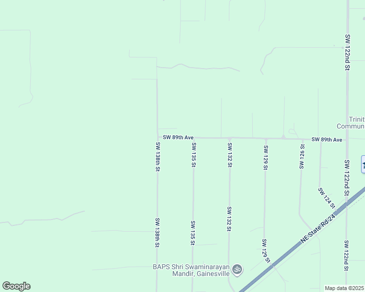 map of restaurants, bars, coffee shops, grocery stores, and more near 9010 Southwest 135 Street in Archer