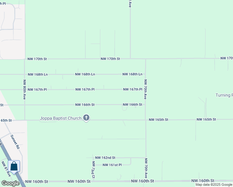 map of restaurants, bars, coffee shops, grocery stores, and more near 7280 Northwest 167th Place in Trenton